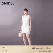 SNIDEL春夏優(yōu)雅淑女荷葉邊無(wú)袖立體褶邊連衣裙SWCO252087 白色 M (1)
