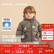 巴拉巴拉童裝兒童羽絨服男女童外套冬裝2025新款嬰兒衣服保暖加厚泡芙羽絨