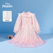 迪士尼艾莎女童公主裙連衣裙子女童春裝春季2026新款新品生日元旦禮服裙