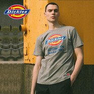 dickieslogo印花短袖T恤情侶款圓領(lǐng)休閑男裝T恤 DK007088 中羽灰 M 