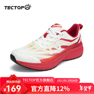 探拓（TECTOP）男鞋夏季運動(dòng)鞋子男跑步鞋男透氣休閑跑鞋學(xué)生戶(hù)外運動(dòng)百搭 中國紅/純凈白 44