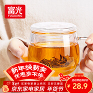 富光花茶杯 男女士茶水分離杯子 雙層辦公泡茶玻璃杯帶把高硼硅水杯