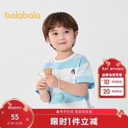 巴拉巴拉童裝兒童t恤男童短袖女童寶寶上衣2025夏季吸濕速干208225117222