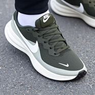 耐克（NIKE）男鞋2025冬季新款REVOLUTION 8休閑鞋運動(dòng)鞋網(wǎng)面透氣黑白跑步鞋 HJ9198-303卡其綠/帆白/藍灰黑 42.5