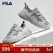 FILA斐樂(lè )女鞋跑步鞋火星二代復古老爹鞋運動(dòng)鞋休閑慢跑鞋FILA MARS Ⅱ 合金灰/日巖灰-AG-F12W141116F 38.5