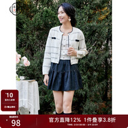 固執（OBSTINATE）秋季新款短款毛衣吊帶無(wú)袖針織衫女10831MY07939 米白色 L 170/88A