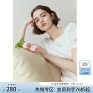 范思藍恩黑色法式氣質(zhì)顯瘦連衣裙女夏季赫本風(fēng)小黑裙設計感12125 柔花白色 XS