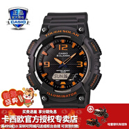 卡西歐（CASIO） 男表女表卡西歐手表男女情侶表學(xué)生時(shí)尚運動(dòng)表太陽(yáng)能雙顯電子表 太陽(yáng)能表：AQ-S810W-8賽亞灰橘