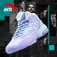 安踏KT3 team｜籃球鞋男冬春季湯普森防滑減震男戶(hù)外實(shí)戰比賽運動(dòng)鞋子 【KT3 TEAM高幫款】淡紫/冰川藍-2 39