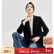 尚都比拉職業(yè)通勤西裝女春秋高級感面試正裝外套氣質(zhì)小西服
