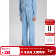 ELLE KIDS童裝 戴帽天鵝絨秋季女童休閑套燙鉆開(kāi)衫外套/長(cháng)褲可選 藍色-長(cháng)褲 165 (M)