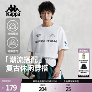 卡帕（Kappa）背靠背運動(dòng)短袖男款純棉2025新款夏季情侶t恤男士半袖K0EX2TD01D