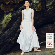 edition連衣裙女新款拼接無(wú)袖收腰背心氣質(zhì)公主裙 本白色 L