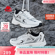 卡帕（Kappa）女鞋春季網(wǎng)面運動(dòng)鞋女款透氣老爹鞋子女百搭休閑跑步鞋 經(jīng)典白 38