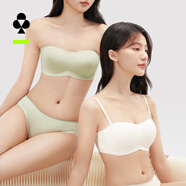 有棵樹(shù)女士?jì)纫聼o(wú)肩帶薄款文胸小胸聚攏防滑裹胸隱形抹胸 膚色 M