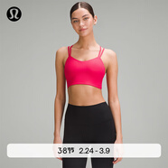 lululemon丨Like a Cloud女士長(cháng)款運動(dòng)內衣B/C*羅紋速干 LW2D03S 櫻桃薄霧 XS /4