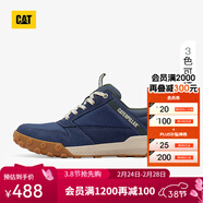 卡特（CAT）休閑鞋板鞋25新品男士復古戶(hù)外透氣徒步鞋板鞋商場(chǎng)同款 藏青色P726110 40