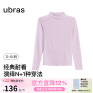 ubras婦女節禮物【劉雯同款】含天絲羊毛小高領(lǐng)肌底衣秋衣內衣打底衫女 小高領(lǐng)-慕斯粉色 S