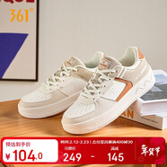 361°運動(dòng)女鞋春夏季學(xué)生復古厚底增高小白休閑板鞋子女682116601F-9