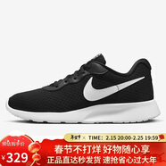 耐克NIKE女子休閑鞋 NIKE TANJUN FLYEASE 運動(dòng)鞋DV7786-001黑白 36.5