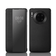 飛利浦（PHILIPS） 適用華為mate30pro手機殼e翻蓋皮套商務(wù)智能視窗5g全包防摔男款簡(jiǎn)約保護套 華為Mate30 Pro/30ePro 【經(jīng)典黑】