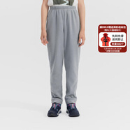 迪卡儂戶(hù)外兒童抓絨褲秋保暖加絨休閑搖粒絨長(cháng)褲QUJR 經(jīng)典灰-大童 155