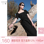 三彩大碼女裝2025夏季新款法式復古蕾絲方領(lǐng)連衣裙褶皺收腰氣質(zhì)胖MM