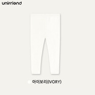 23春秋糖果色女童打底褲童裝基礎百搭兒童修身長(cháng)褲彈力 米白色（打底褲 90