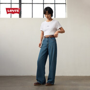 Levi's李維斯25年秋冬新款女士Baggy經(jīng)典高腰牛仔闊腿褲001UP