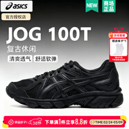 亞瑟士（ASICS）男鞋女鞋 26春季新款JOG 100T復古慢跑寬楦運動(dòng)鞋透氣減震跑步鞋 黑武士/午夜黑/曬圖反10 42.5 (270mm) 4E寬楦