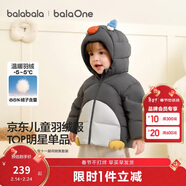 巴拉巴拉童裝兒童羽絨服男女童外套冬裝2025新款嬰兒衣服保暖加厚泡芙羽絨