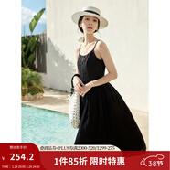 茵曼（INMAN）章若楠同款歐若風(fēng)天絲薄開(kāi)衫女裝襯衫2026夏季新品長(cháng)袖襯衣 吊帶裙黑色-18322336 XL