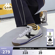 卡帕（Kappa）背靠背運動(dòng)鞋男款2025秋季新款情侶鞋百搭復古跑鞋子女K0EZ5MM41F 冬日白/靜謐灰-0106 41