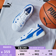 彪馬（PUMA）趙繼偉同款|透氣網(wǎng)眼實(shí)戰籃球鞋男女款運動(dòng)鞋CLYDE194454 白-深藍色-05 43