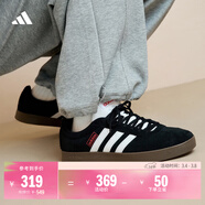 adidas「T頭鞋」VL COURT復古休閑板鞋德訓鞋男女阿迪達斯輕運動(dòng) 黑色/白色 (推薦女生選小半碼)   42