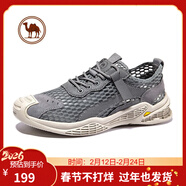 駱駝牌 男鞋透氣緩震網(wǎng)面鞋百搭休閑鞋戶(hù)外運動(dòng)鞋W112309230灰色39