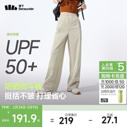 蕉下（beneunder）速干直筒褲女士運動(dòng)休閑長(cháng)褲子通勤冰絲防曬褲DS849 25春夏新款