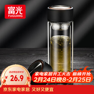 富光男女士雙層玻璃杯 支持團購經(jīng)典簡(jiǎn)約304茶隔水杯子便攜創(chuàng  )意泡茶杯