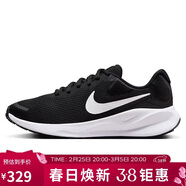 耐克NIKE跑步鞋女透氣REVOLUTION 7運動(dòng)鞋FB2208-003黑白38.5