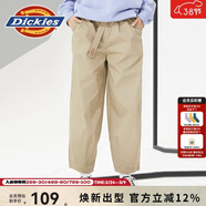 Dickies女裝工裝闊腿直筒褲夏季休閑長(cháng)褲 女褲 10192 沙色 （寬松版型） 26