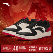 安踏好事發(fā)生波浪4丨馬年騏驥紅男鞋紅色板鞋男女同款新年潮流運動(dòng)鞋 【男款-元年】象牙白/黑/大學(xué)紅-9 42 (男款)/38(女款)
