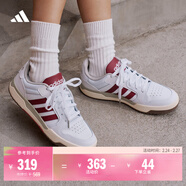 adidas ENTRAP美式校園風(fēng)運動(dòng)少年感復古籃球風(fēng)板鞋男女阿迪達斯   白色/紅色   41