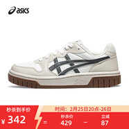 亞瑟士ASICS運動(dòng)休閑鞋男鞋女鞋時(shí)尚運動(dòng)舒適復古百搭板鞋 COURT MZ 2.0 白色/米色/碳灰色 41.5