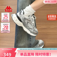卡帕（Kappa）女鞋增高老爹鞋子女款春季厚底跑步鞋休閑運動(dòng)慢跑鞋女 奧運灰 38