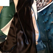 花花公子（PLAYBOY）吊帶連衣裙夏季內搭法式緞面V領(lǐng)色時(shí)尚歐美寬松大碼 黑:卡碼拍大 3XL