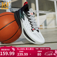 361°籃球鞋男鞋BIG3 Team2秋季新款實(shí)戰耐磨防滑專(zhuān)業(yè)籃球訓練鞋 361度白/曜石黑【透氣大網(wǎng)孔】 44