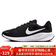 耐克NIKE跑步鞋女透氣REVOLUTION 7運動(dòng)鞋FB2208-003黑白38
