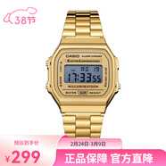 卡西歐復古防水小方表 A168WG-9W