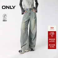 ONLYONLY2025秋季新款時(shí)髦3D立體燈籠褲長(cháng)褲闊腿褲牛仔褲女|125332058 J33復古350牛仔洗水 S S標準褲長(cháng)