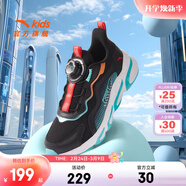 安踏兒童運動(dòng)鞋男女童跑步鞋秋冬季網(wǎng)革旋鈕扣犟彈科技學(xué)生赤焰跑鞋 【男密網(wǎng)】黑/熒光水綠5523J-4 39 鞋內長(cháng)24.5cm